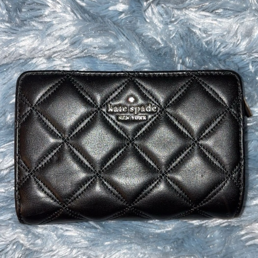 Kate Spade Black Quilted Wallet